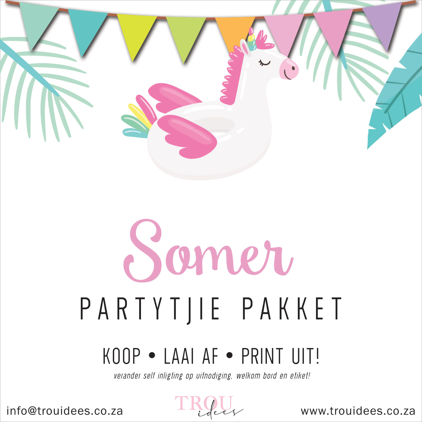 Summer Children's Party Stationery